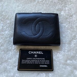 Authentic Chanel Caviar Wallet